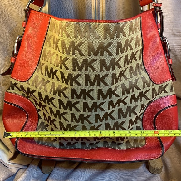 Michael Kors leather/canvas shoulder/satchel - Picture 6 of 15
